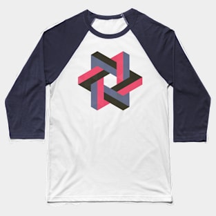 Penrose Triangles Baseball T-Shirt